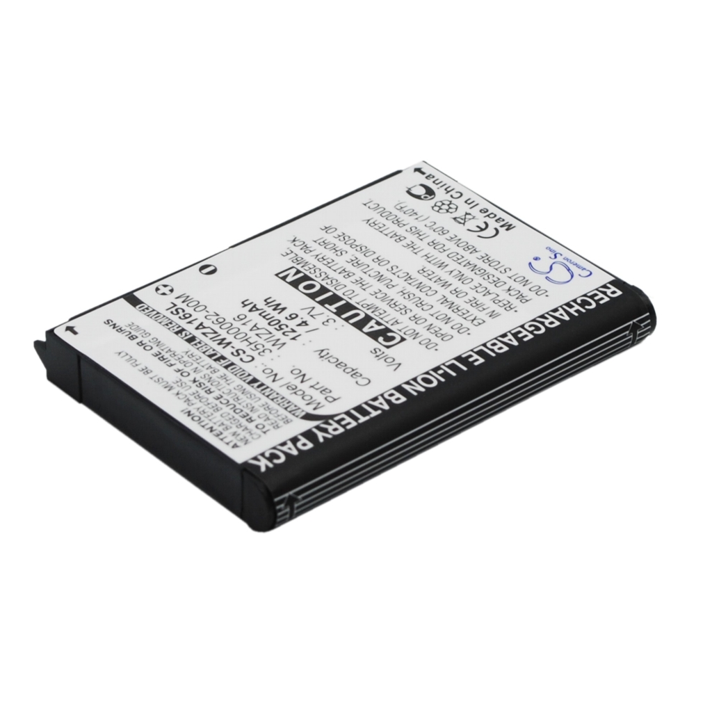 Batterijen compatibel met HTC Wizard Wizard 100 110 CS-WIZA16SL