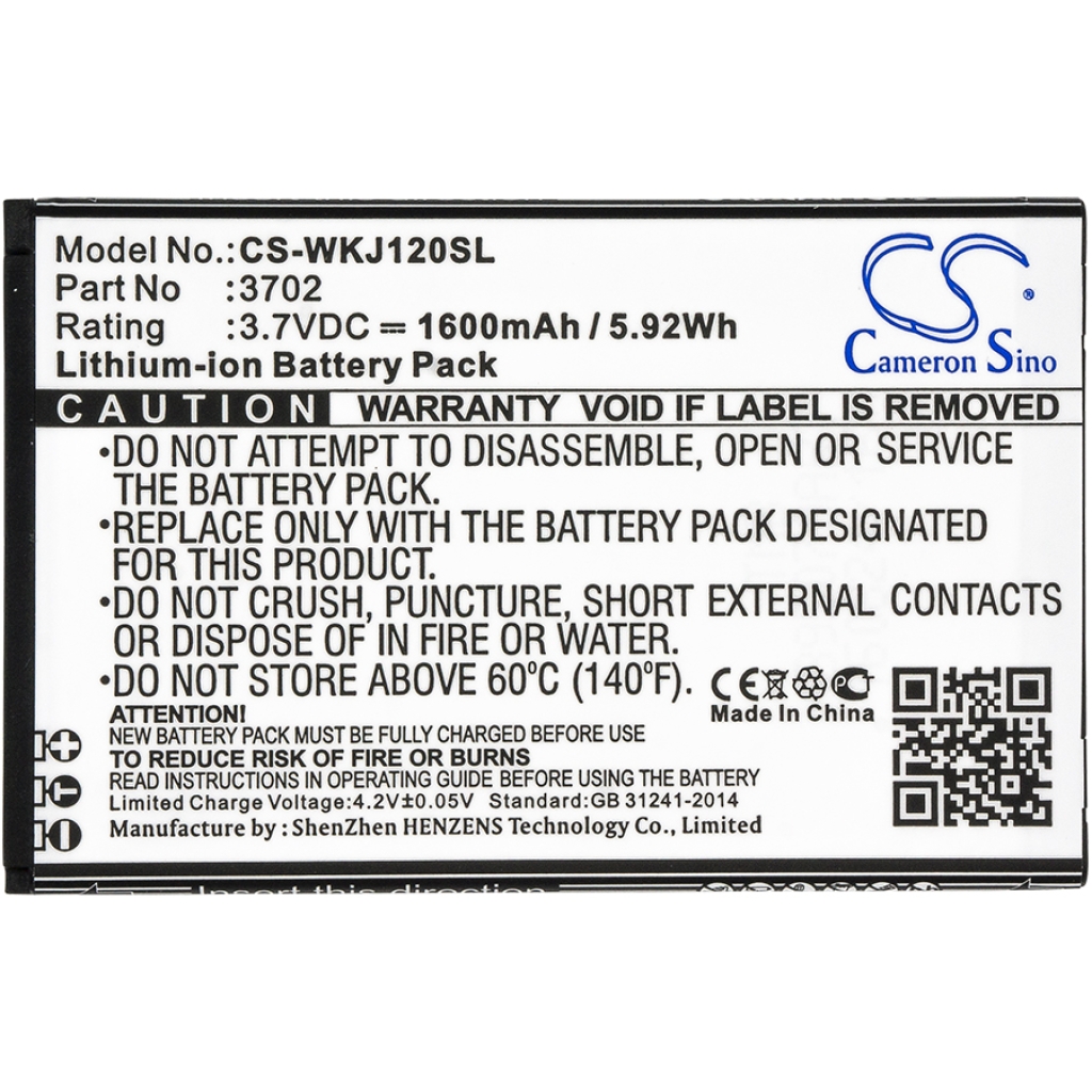 Batterie de téléphone portable Wiko CS-WKJ120SL