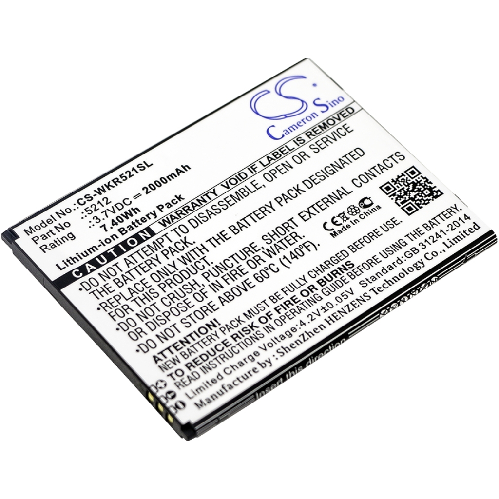 Batterie de téléphone portable Wiko CS-WKR521SL