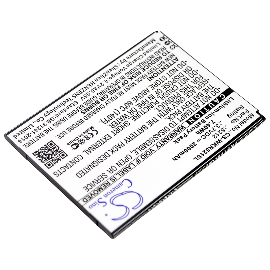 Batterie de téléphone portable Wiko CS-WKR521SL