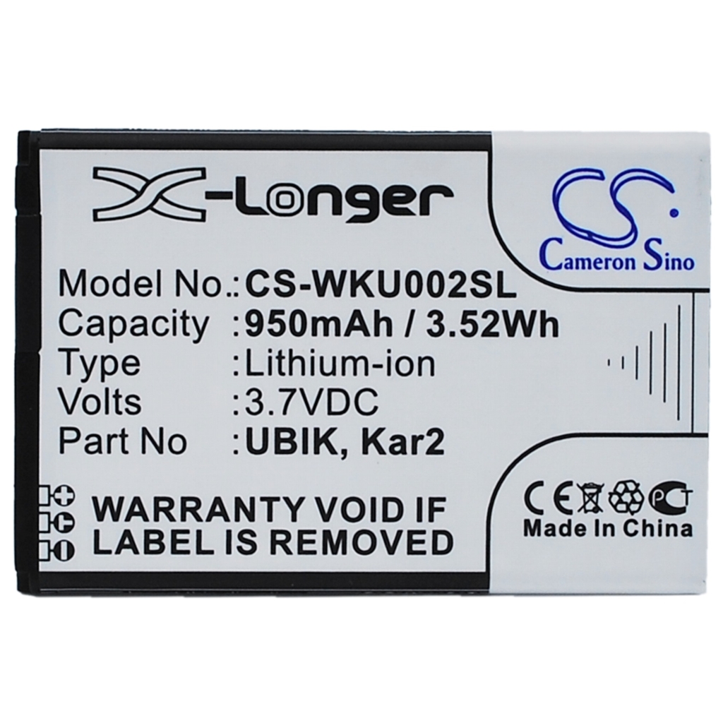 Batterij compatibel met Wiko CS-WKU002SL