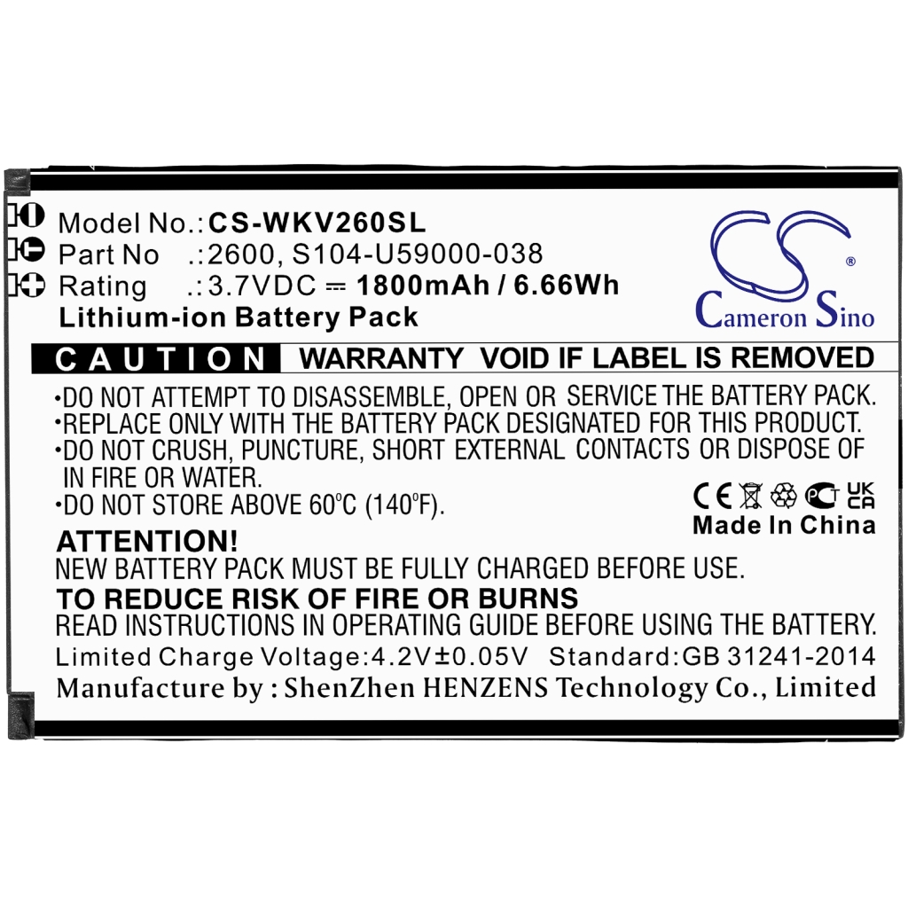 Battery Replaces 2600