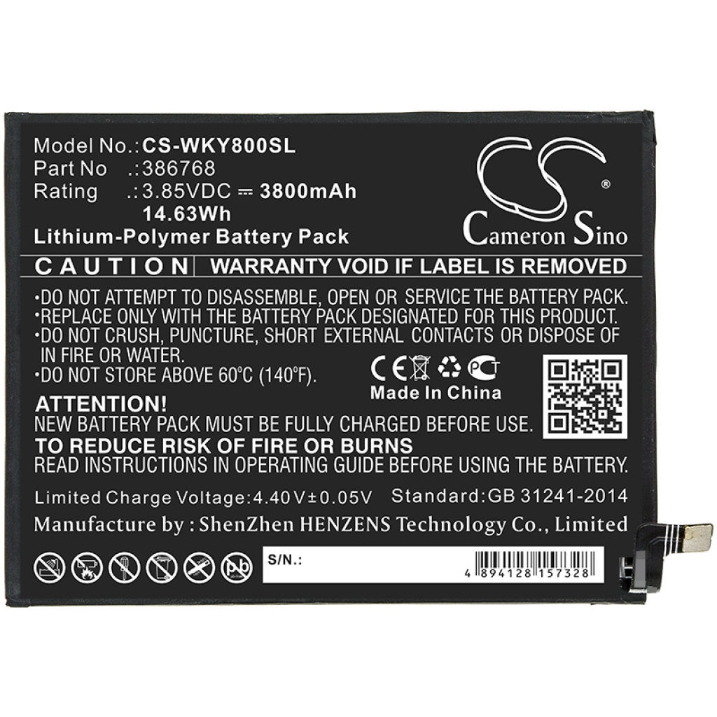 Batterijen Vervangt 386768