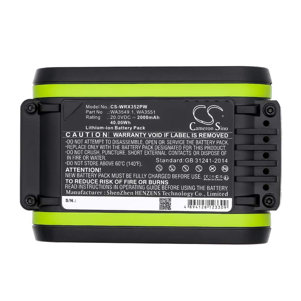 Batterij compatibel met Worx Rockwell Al-ko Pattfield CS-WRX352PW
