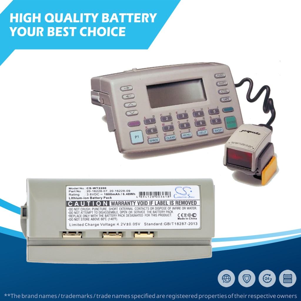 Batterie pour SYMBOL WT2280