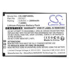 Compatibele batterijvervanging voor Xiaomi DC027