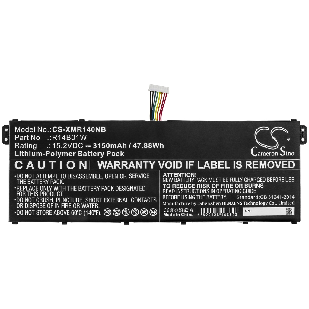 Batterijen Notebook batterij CS-XMR140NB