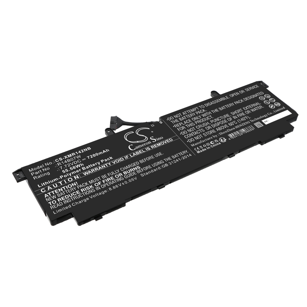 Batterijen Vervangt R14B07W