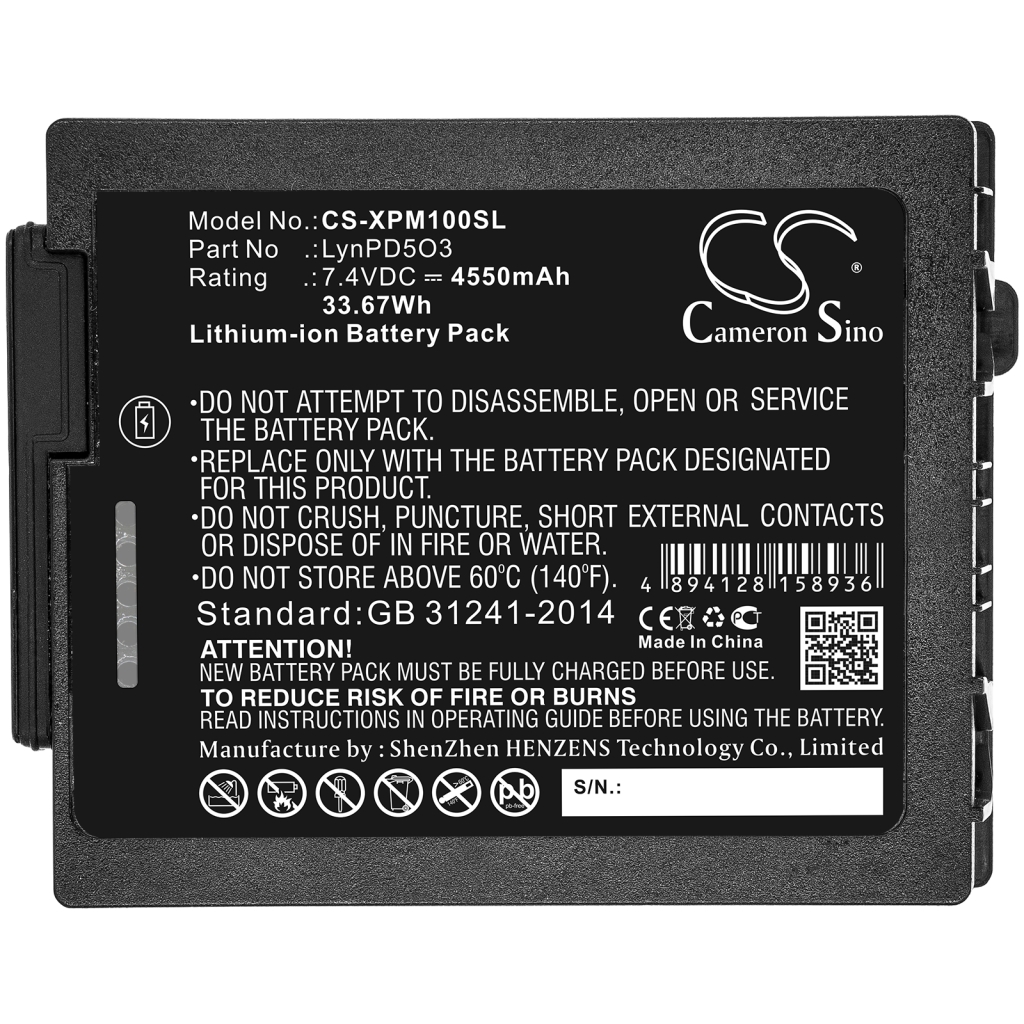 Batterij Vervangt 01H4000P