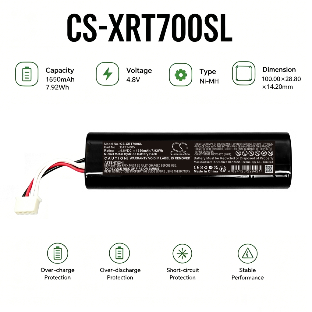 Batterij compatibel met X-rite CS-XRT700SL