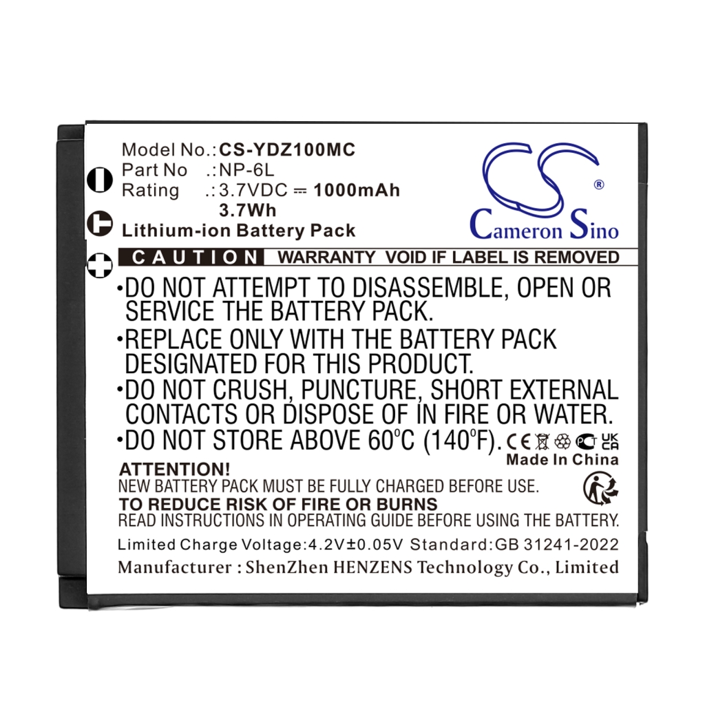 Batterij voor camera MINOLTA CS-YDZ100MC