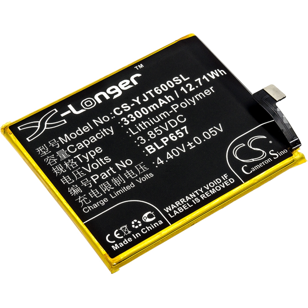 Batterie de téléphone portable Oneplus CS-YJT600SL