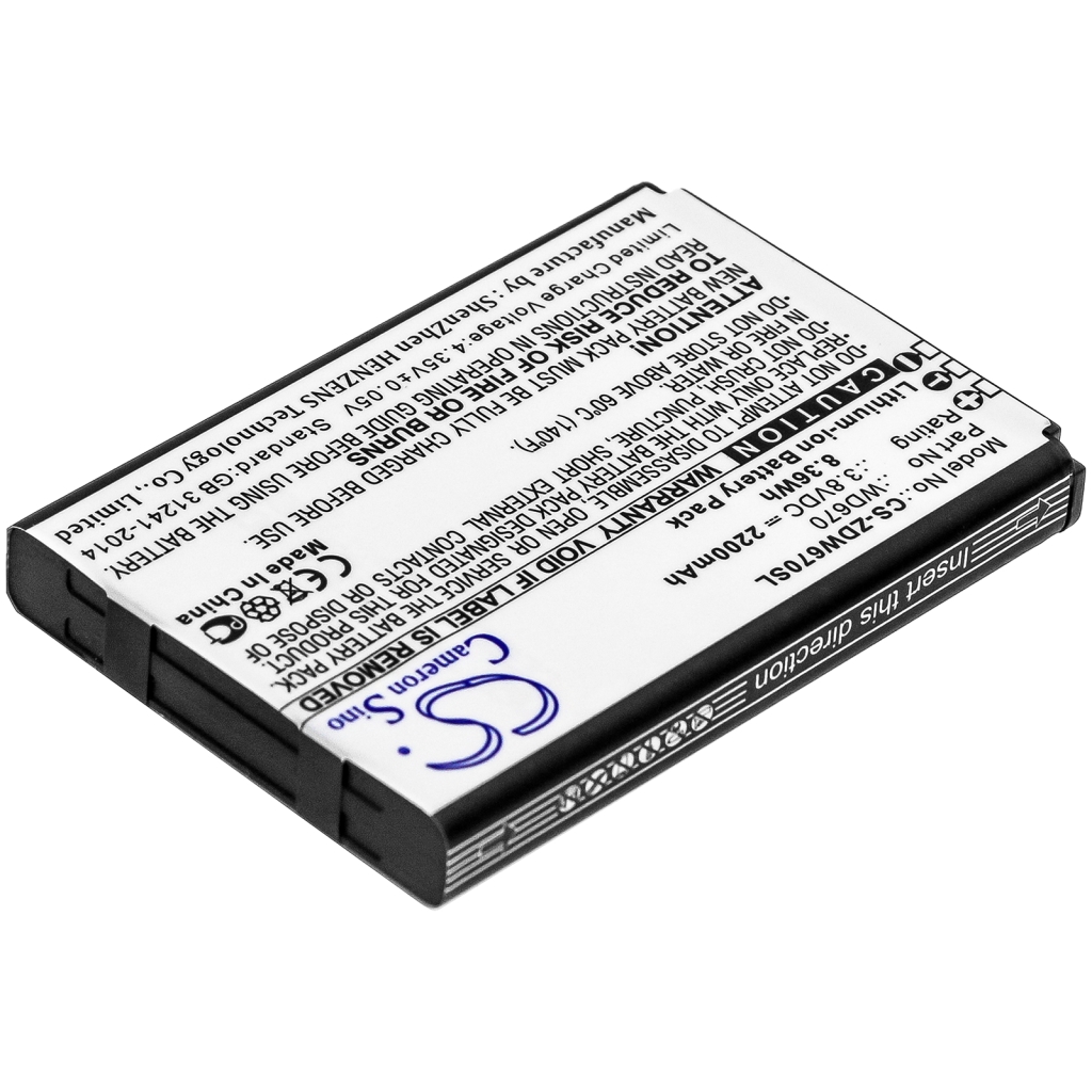 Batterij Vervangt WD670