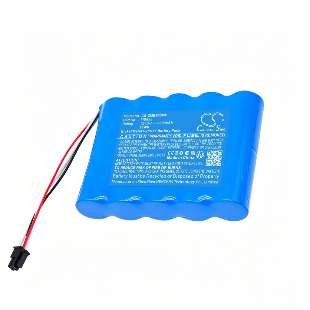 Batterij compatibel met Zeiner medical CS-ZMB933MD