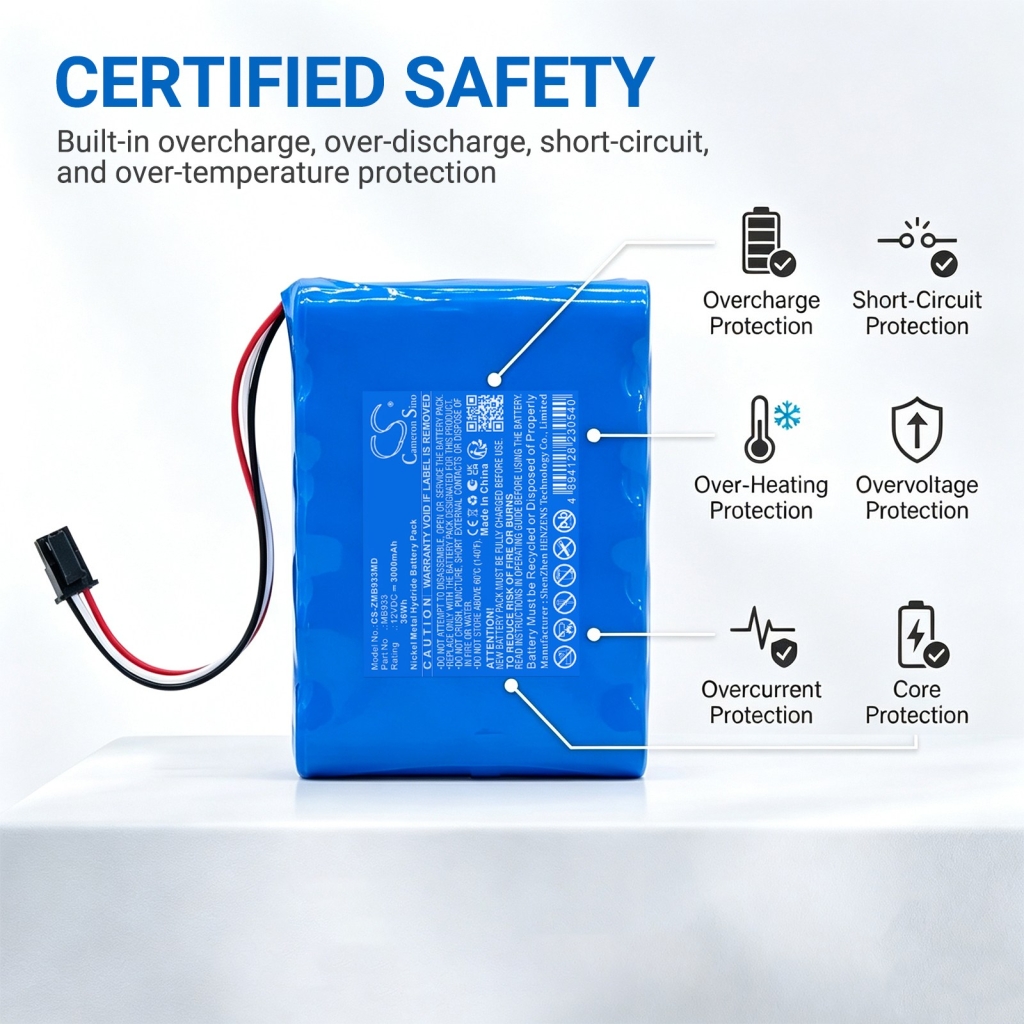 Batterij compatibel met Zeiner medical CS-ZMB933MD