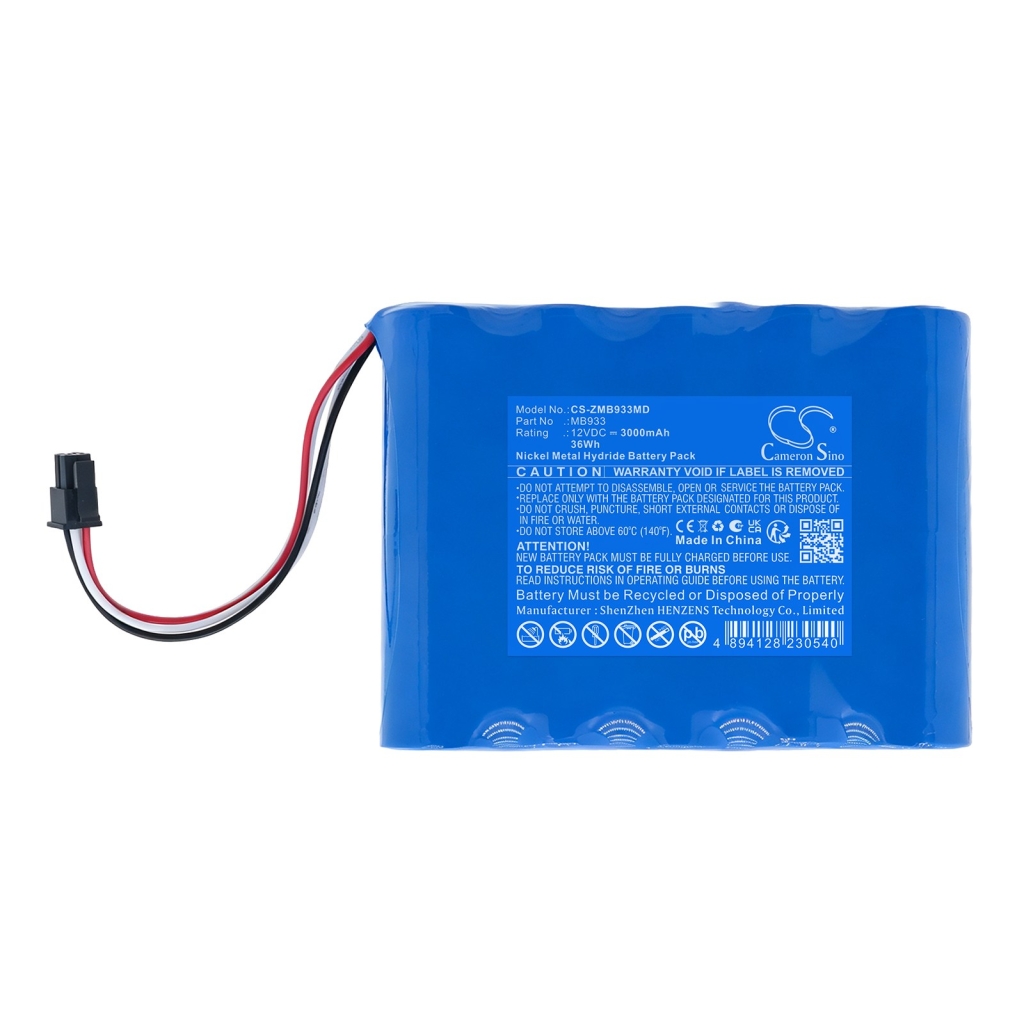 Batterij compatibel met Zeiner medical CS-ZMB933MD