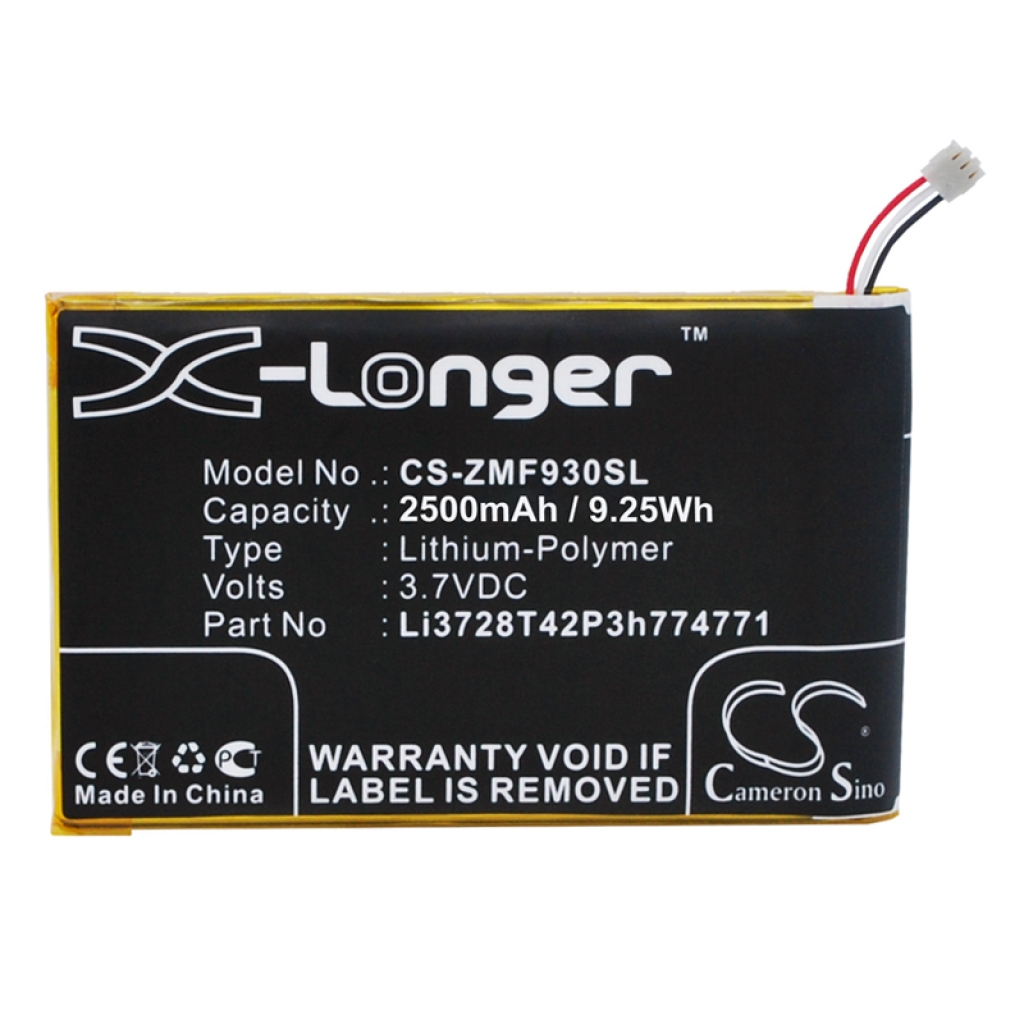 Batterij Vervangt ZEBAP1