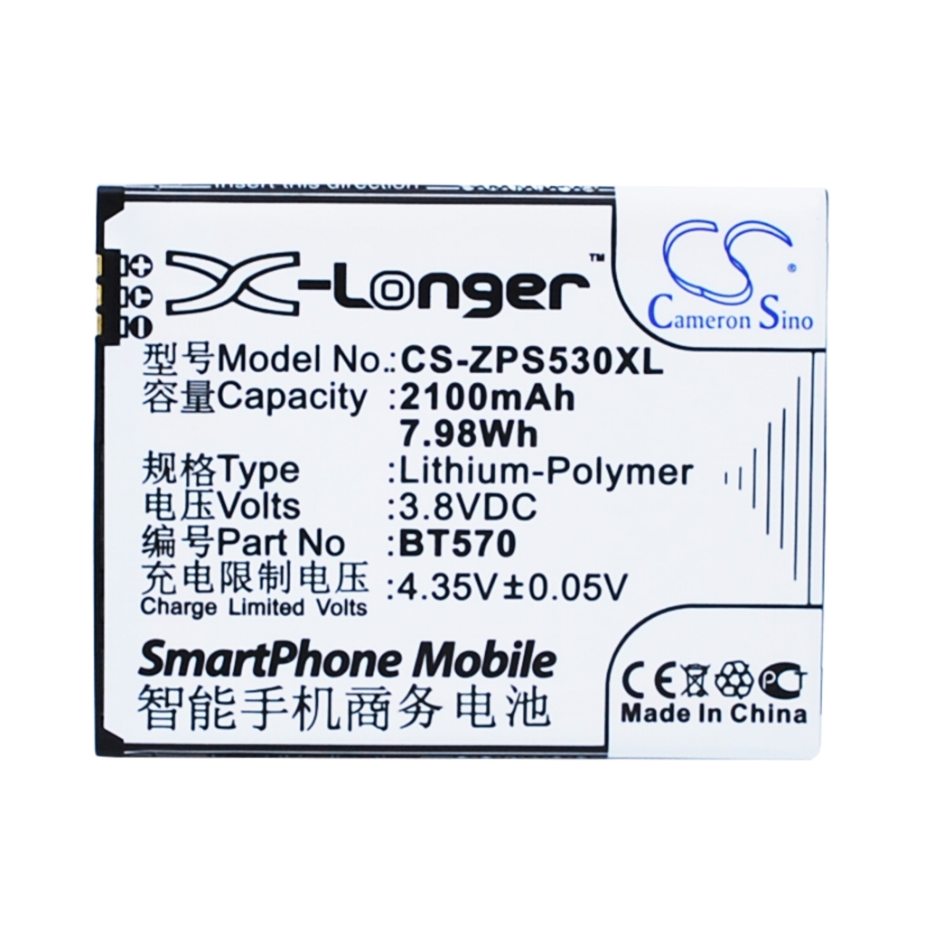 Batterij compatibel met Zopo CS-ZPS530XL