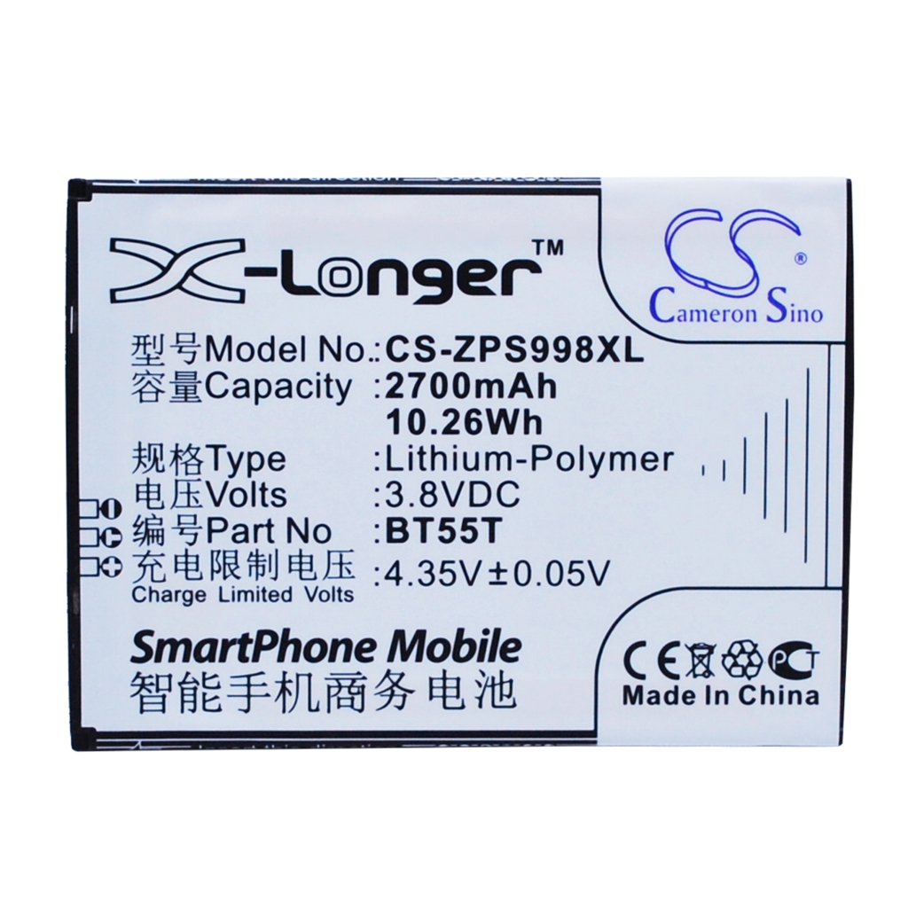 Batterij compatibel met Zopo CS-ZPS998XL