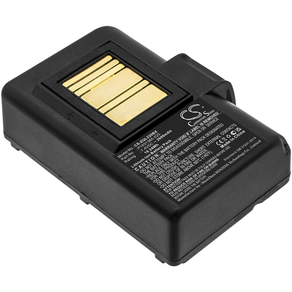 Printerbatterij Zebra QLn320HC