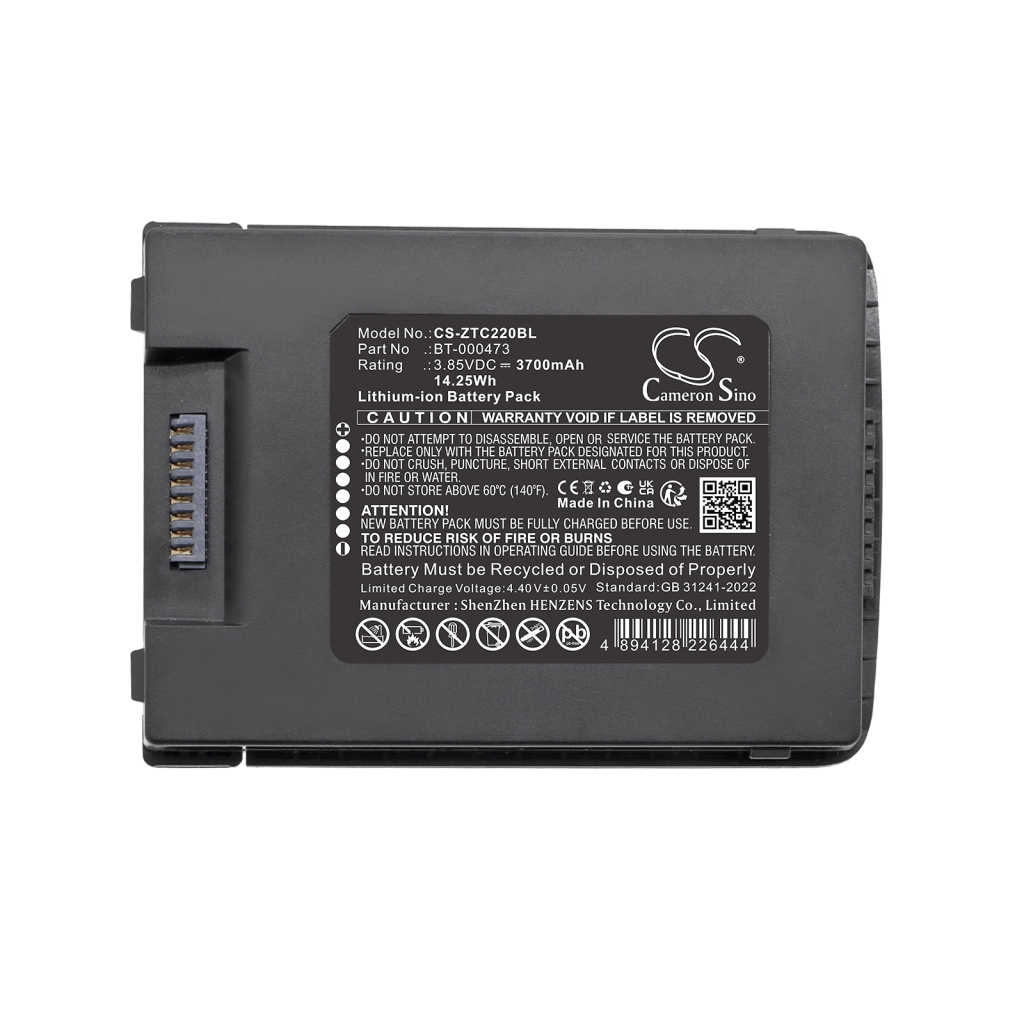 Batterij compatibel met Zebra CS-ZTC220BL