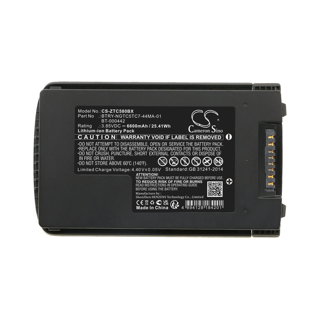 Code à barres, Scanner Batterie du scanner Zebra CS-ZTC580BX