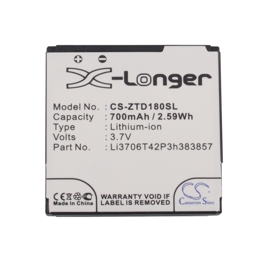 Batterij compatibel met Vodafone Orange T-Mobile ZTE CS-ZTD180SL