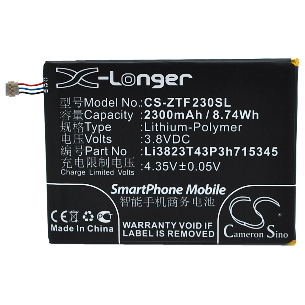 Batterij Vervangt Li3820T43P3h715345