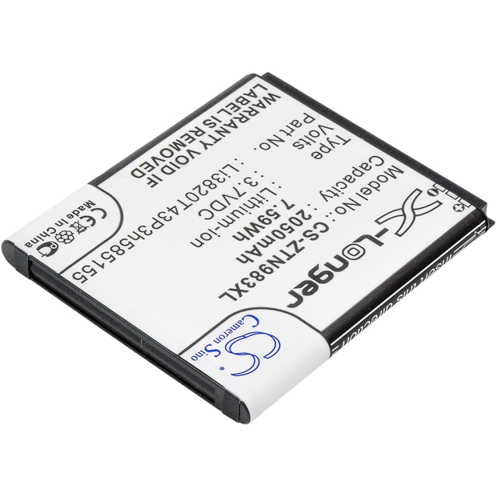 Batterij compatibel met ZTE CS-ZTN983XL