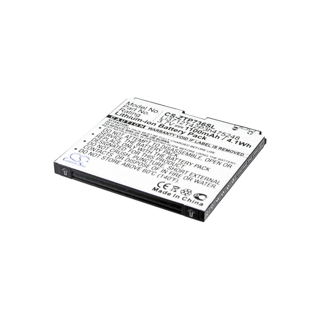 Batterij Vervangt Li3712T42P3h475248