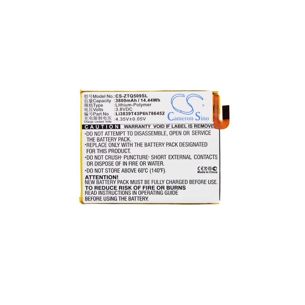 Batterij compatibel met ZTE CS-ZTQ509SL