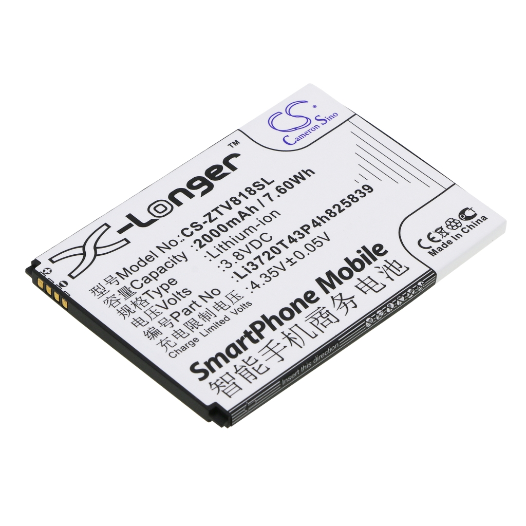 Batterij Vervangt Li3720T43P4h825839