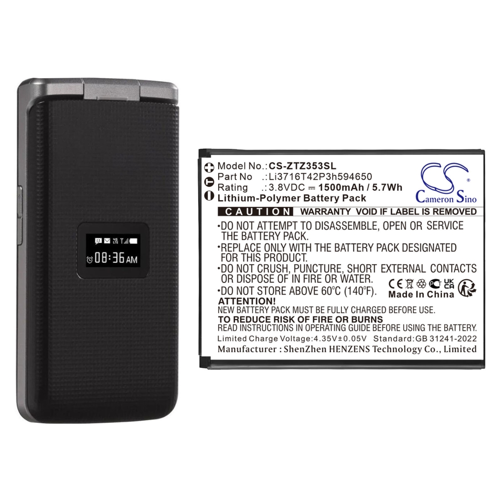 Batterie de téléphone portable ZTE CS-ZTZ353SL