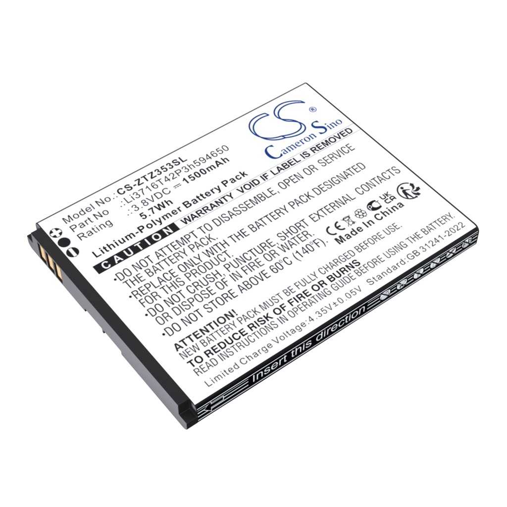 Batterij voor mobiele telefoon Amazing CS-ZTZ353SL