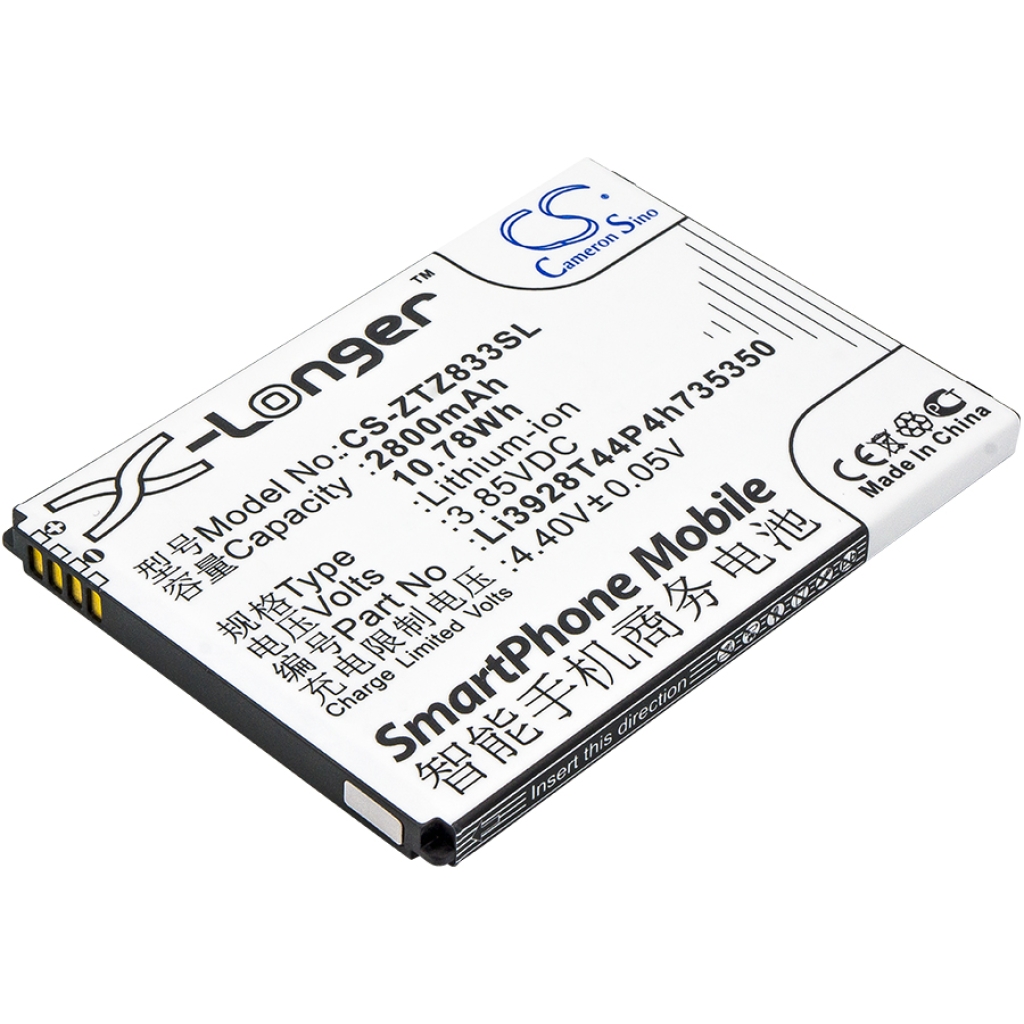 Batterij Vervangt Li3928T44P4h735350