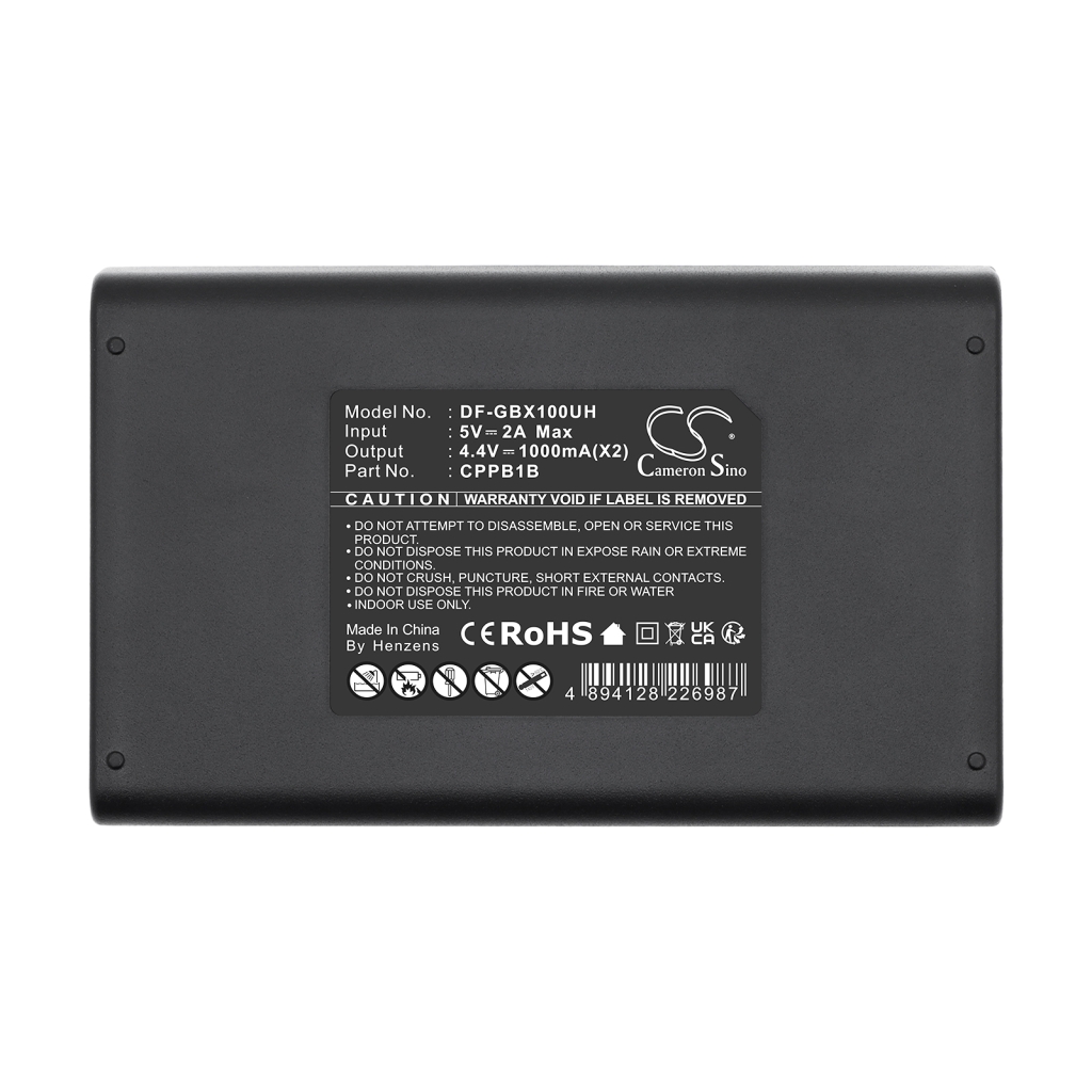 Opladers compatibel met Gopro DF-GBX100UH