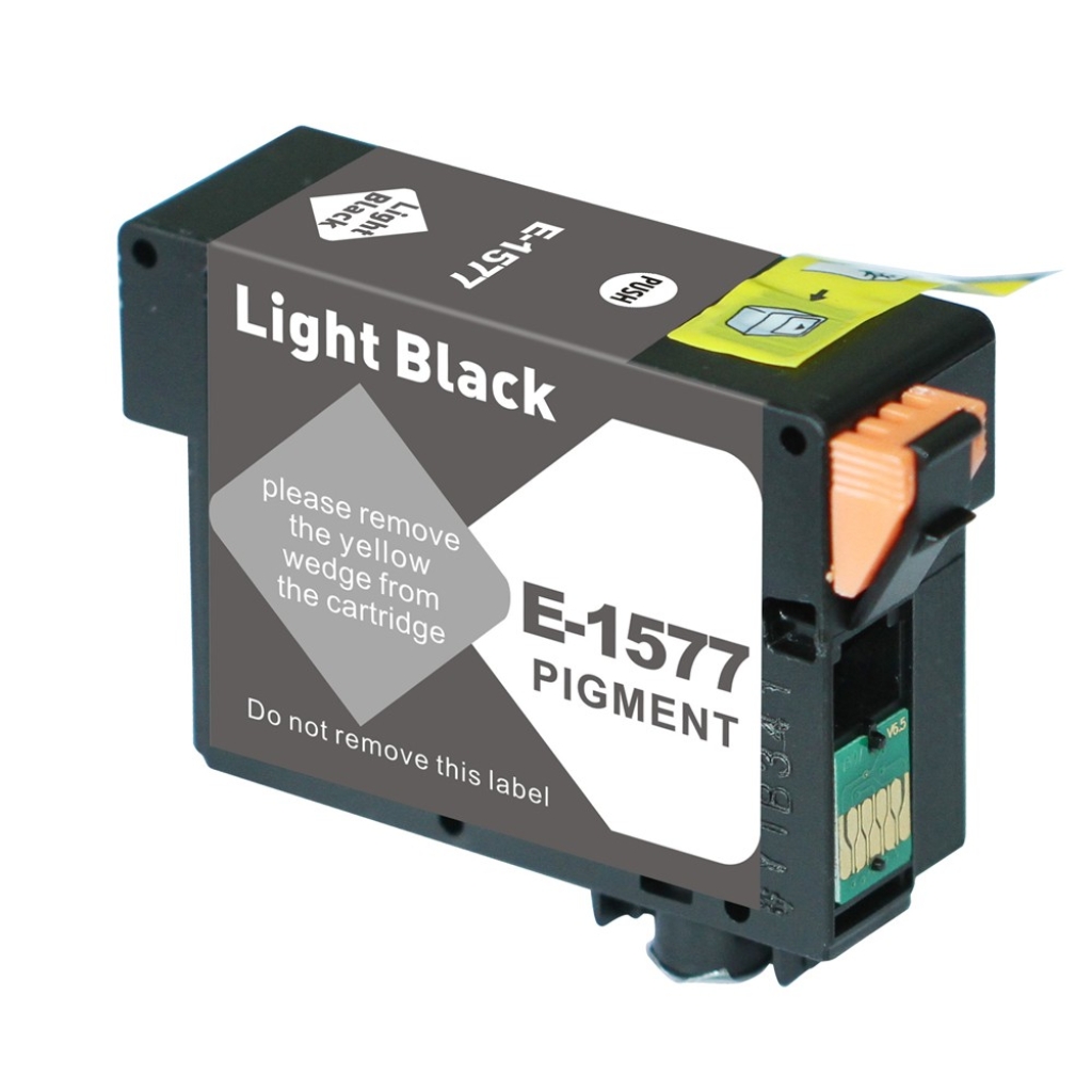 Compatible with Epson T1577 / 29.5ml Ink Light black (Ink cartridges - Pigment)