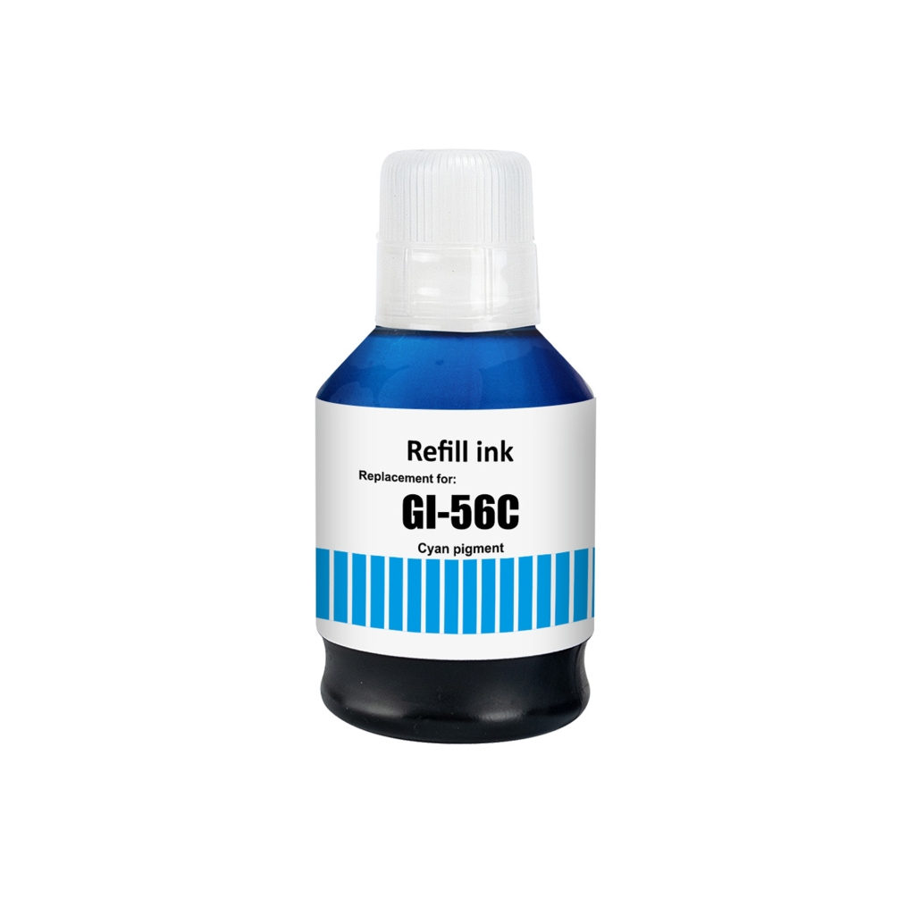Compatible with Canon GI-56C / 135ml Ink Cyan (Printing ink - Pigment)