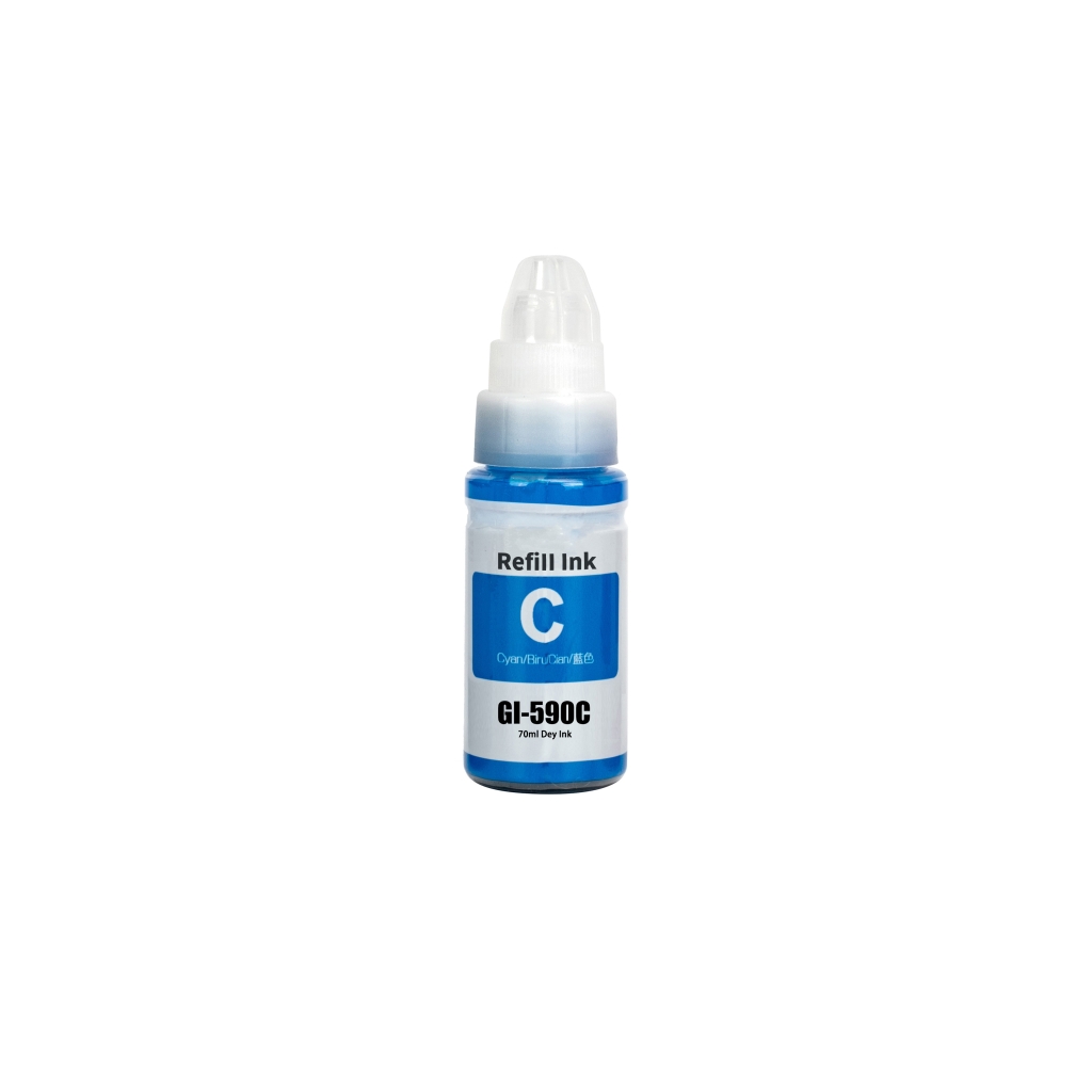 Compatible with Canon GI-590 C / 70ml Ink Cyan (Printing ink - Dye)