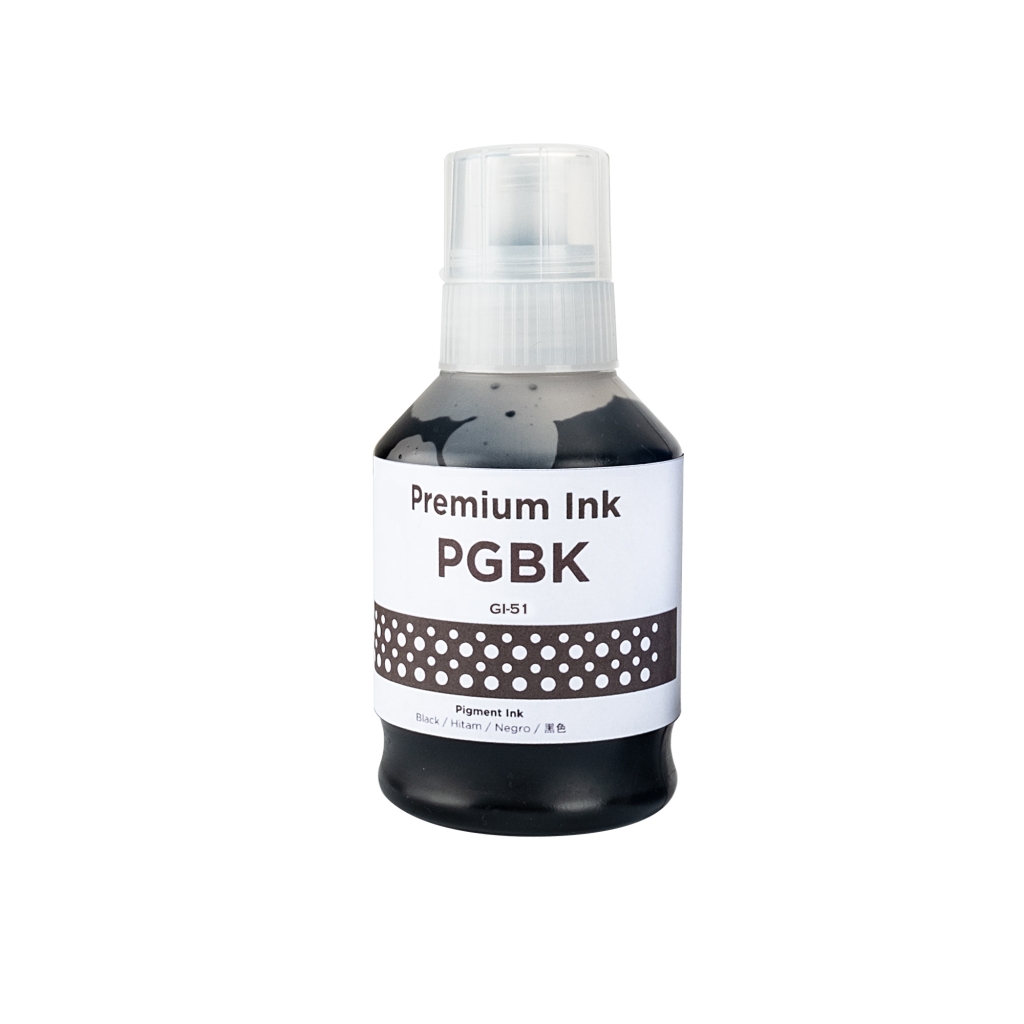 Compatible with Canon GI-51PGBK / 135ml Ink Black (Printing ink - Pigment)