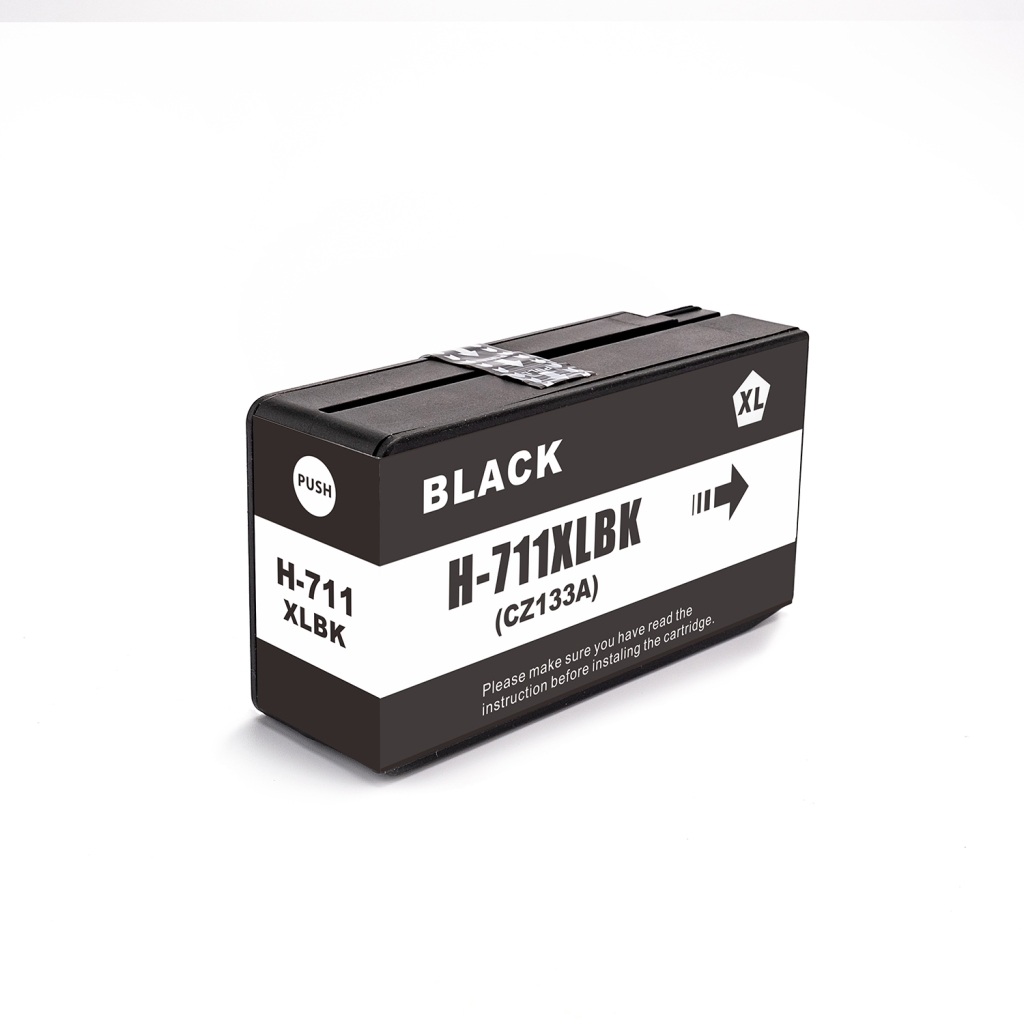 Compatible with HP 711 / 80ml Ink Black (Ink cartridges - Pigment)