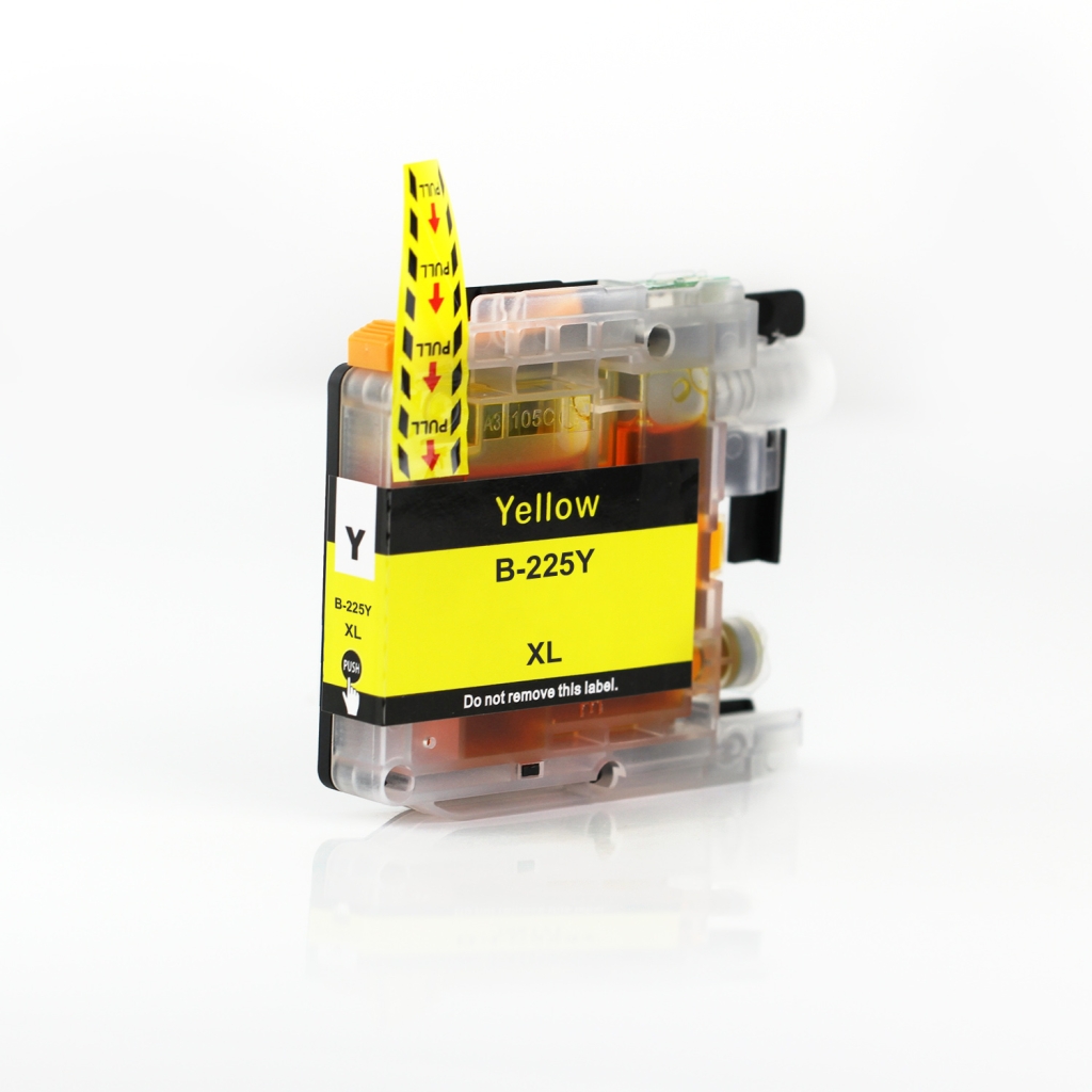 Compatibel met Brother LC225XLY / 15ml Inkt Geel (Inktcartridges)